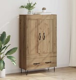 VidaXL Highboard Artisan Eiken 69,5 x 31 x 115 cm Bewerkt hout