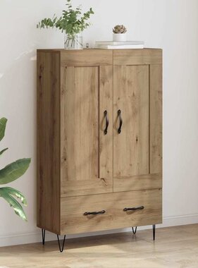 VidaXL Highboard Artisan Eiken 69,5 x 31 x 115 cm Bewerkt hout