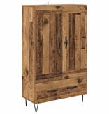 VidaXL Highboard met lade Oud Hout 69,5 x 31 x 115 cm Bewerkt hout