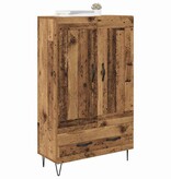 VidaXL Highboard met lade Oud Hout 69,5 x 31 x 115 cm Bewerkt hout