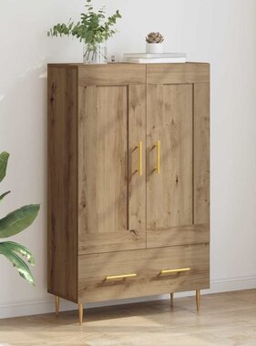 VidaXL Highboard Artisan Eiken 69,5 x 31 x 115 cm Bewerkt hout