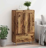 VidaXL Highboard met lade Oud Hout 69,5 x 31 x 115 cm Bewerkt hout