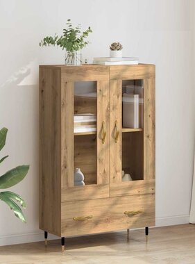 VidaXL Highboard Artisan Eiken 69,5 x 31 x 115 cm Bewerkt hout