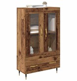 VidaXL Highboard met lade Oud Hout 69,5 x 31 x 115 cm Bewerkt hout