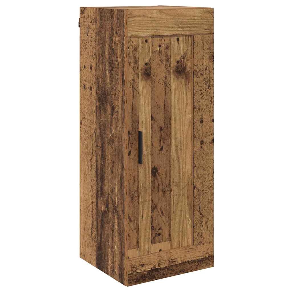VidaXL Wandkast Oud Hout 34,5 x 34 x 90 cm Bewerkt hout