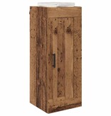 VidaXL Wandkast Oud Hout 34,5 x 34 x 90 cm Bewerkt hout
