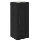 VidaXL Wandkast Zwart Eiken 34,5 x 34 x 90 cm Bewerkt hout