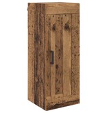 VidaXL Wandkast Oud Hout 34,5 x 34 x 90 cm Bewerkt hout