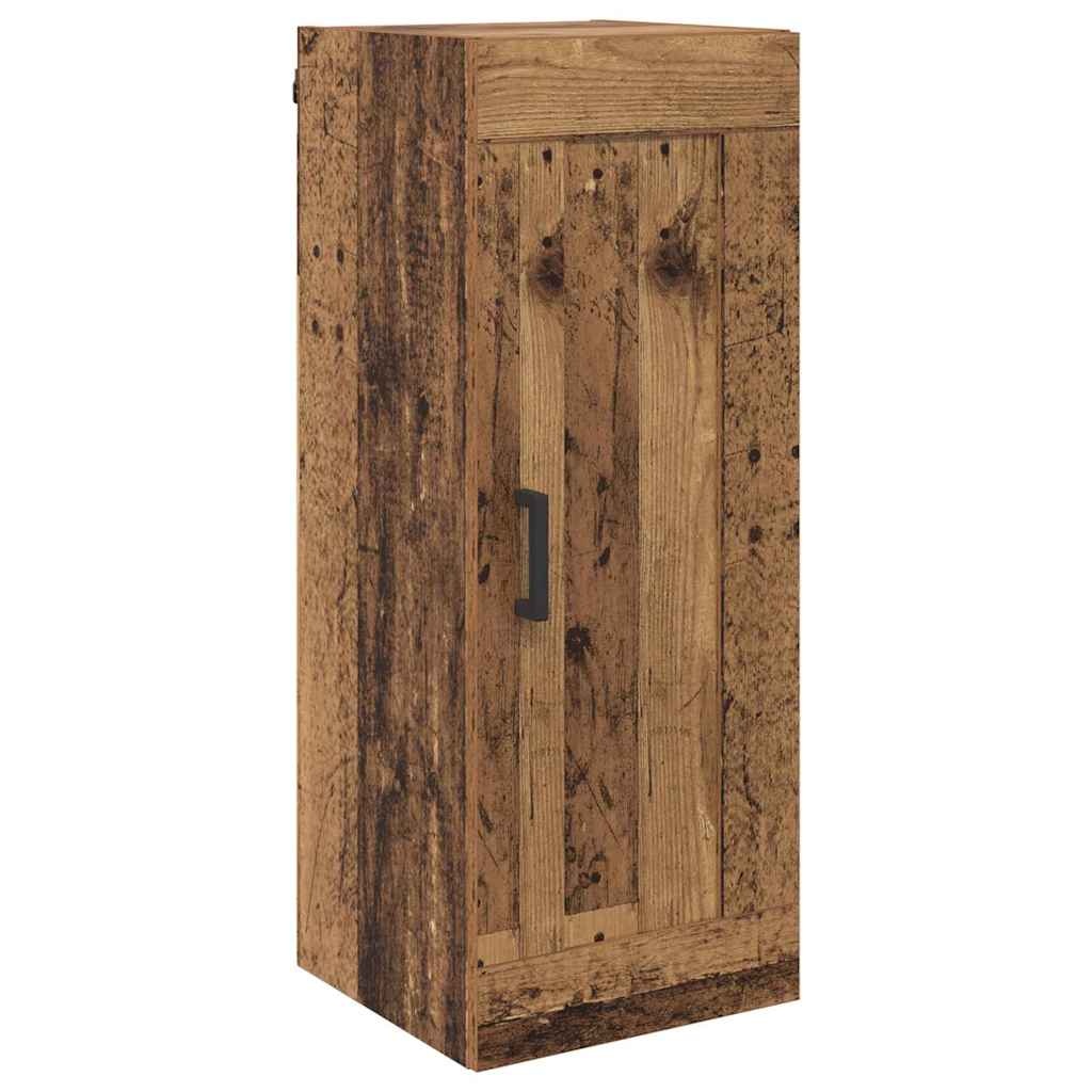 VidaXL Wandkast Oud Hout 34,5 x 34 x 90 cm Bewerkt hout