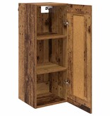 VidaXL Wandkast Oud Hout 34,5 x 34 x 90 cm Bewerkt hout