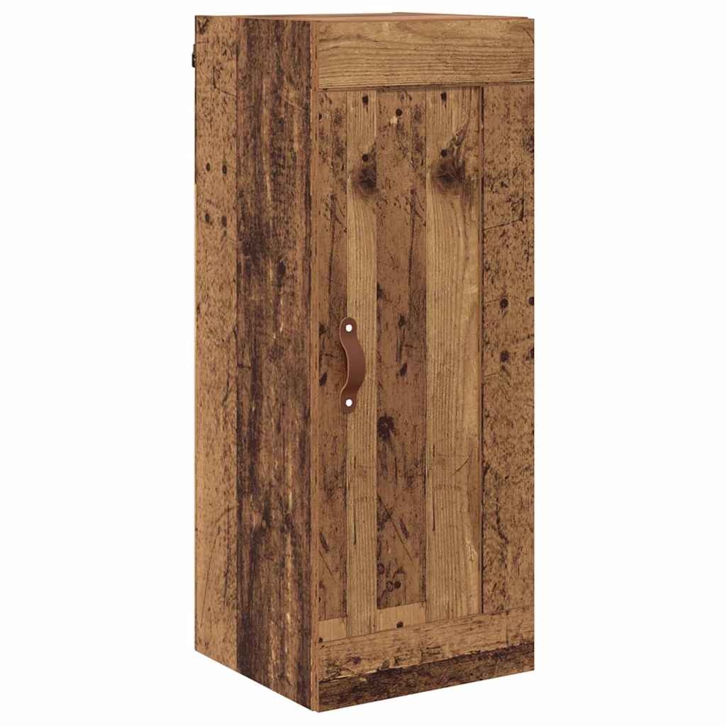 VidaXL Wandkast Oud Hout 34,5 x 34 x 90 cm Bewerkt hout