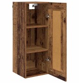 VidaXL Wandkast Oud Hout 34,5 x 34 x 90 cm Bewerkt hout