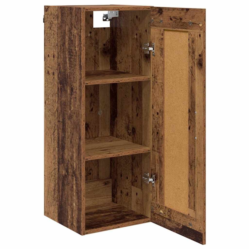 VidaXL Wandkast Oud Hout 34,5 x 34 x 90 cm Bewerkt hout