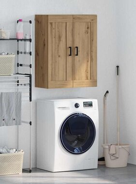 VidaXL Wandkast Artisan Eiken 69,5 x 34 x 90 cm Bewerkt hout