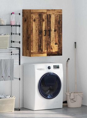 VidaXL Wandkast Oud Hout 69,5 x 34 x 90 cm Bewerkt hout