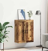 VidaXL Wandkast Oud Hout 69,5 x 34 x 90 cm Bewerkt hout
