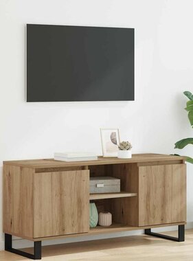 VidaXL TV-kast Artisan Eiken 104 x 35 x 50 cm Bewerkt hout