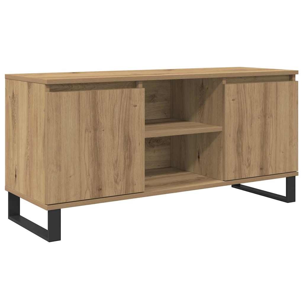 VidaXL TV-kast Artisan Eiken 104 x 35 x 50 cm Bewerkt hout