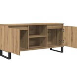 VidaXL TV-kast Artisan Eiken 104 x 35 x 50 cm Bewerkt hout