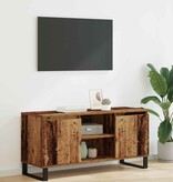 VidaXL TV-kast Oud Hout 104 x 35 x 50 cm Bewerkt hout