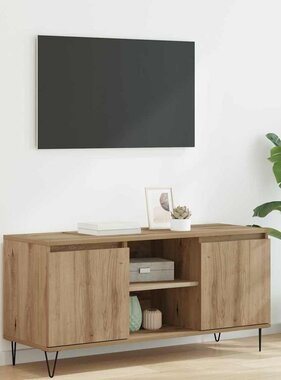 VidaXL TV-kast Artisan Eiken 104 x 35 x 50 cm Bewerkt hout
