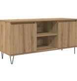 VidaXL TV-kast Artisan Eiken 104 x 35 x 50 cm Bewerkt hout
