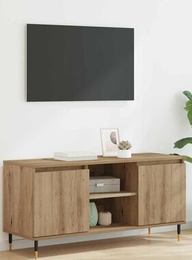 VidaXL TV-kast Artisan Eiken 104 x 35 x 50 cm Bewerkt hout