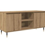 VidaXL TV-kast Artisan Eiken 104 x 35 x 50 cm Bewerkt hout