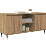 VidaXL TV-kast Artisan Eiken 104 x 35 x 50 cm Bewerkt hout