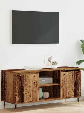 VidaXL TV-kast Oud Hout 104 x 35 x 50 cm Bewerkt hout