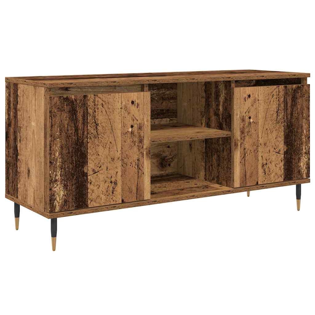VidaXL TV-kast Oud Hout 104 x 35 x 50 cm Bewerkt hout