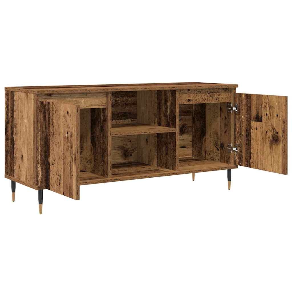 VidaXL TV-kast Oud Hout 104 x 35 x 50 cm Bewerkt hout