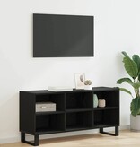 VidaXL TV-kast Zwart Eiken 103,5 x 30 x 50 cm Bewerkt hout