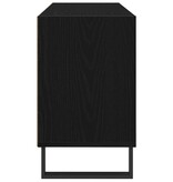 VidaXL TV-kast Zwart Eiken 103,5 x 30 x 50 cm Bewerkt hout