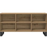 VidaXL TV-kast Artisan Eiken 103,5 x 30 x 50 cm Bewerkt hout