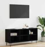 VidaXL TV-kast Zwart Eiken 103,5 x 30 x 50 cm Bewerkt hout