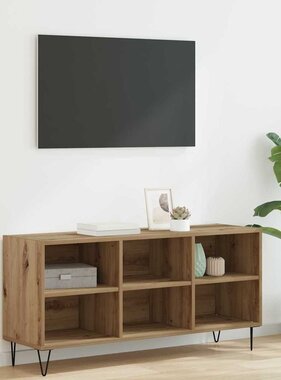 VidaXL TV-kast Artisan Eiken 103,5 x 30 x 50 cm Bewerkt hout