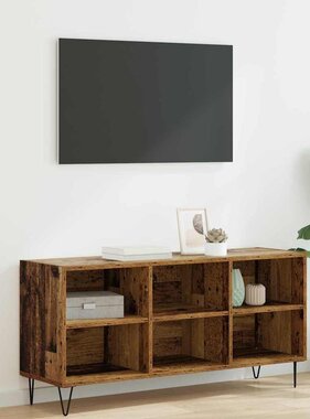 VidaXL TV-kast Oud Hout 103,5 x 30 x 50 cm Bewerkt hout
