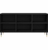 VidaXL TV-kast Zwart Eiken 103,5 x 30 x 50 cm Bewerkt hout