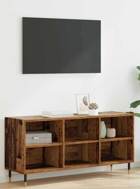 VidaXL TV-kast Oud Hout 103,5 x 30 x 50 cm Bewerkt hout