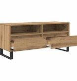 VidaXL TV-kast met lade Artisan Eiken 100 x 34,5 x 44,5 cm