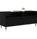 VidaXL TV-kast met lade Zwart Eiken 100 x 34,5 x 44,5 cm