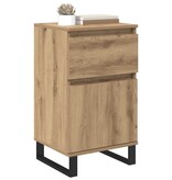 VidaXL Dressoir artisanaal eikenkleurig 35 x 40 x 70 cm Bewerkt hout