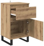 VidaXL Dressoir artisanaal eikenkleurig 35 x 40 x 70 cm Bewerkt hout