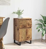 VidaXL Dressoir met lade Oud hout 35 x 40 x 70 cm Bewerkt hout