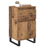 VidaXL Dressoir met lade Oud hout 35 x 40 x 70 cm Bewerkt hout