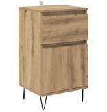 VidaXL Dressoir artisanaal eikenkleurig 35 x 40 x 70 cm Bewerkt hout