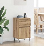 VidaXL Dressoir artisanaal eikenkleurig 35 x 40 x 70 cm Bewerkt hout