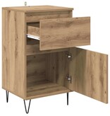VidaXL Dressoir artisanaal eikenkleurig 35 x 40 x 70 cm Bewerkt hout