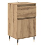 VidaXL Dressoir Artisan Eiken 40 x 35 x 70 cm Gemonteerd hout en ijzer